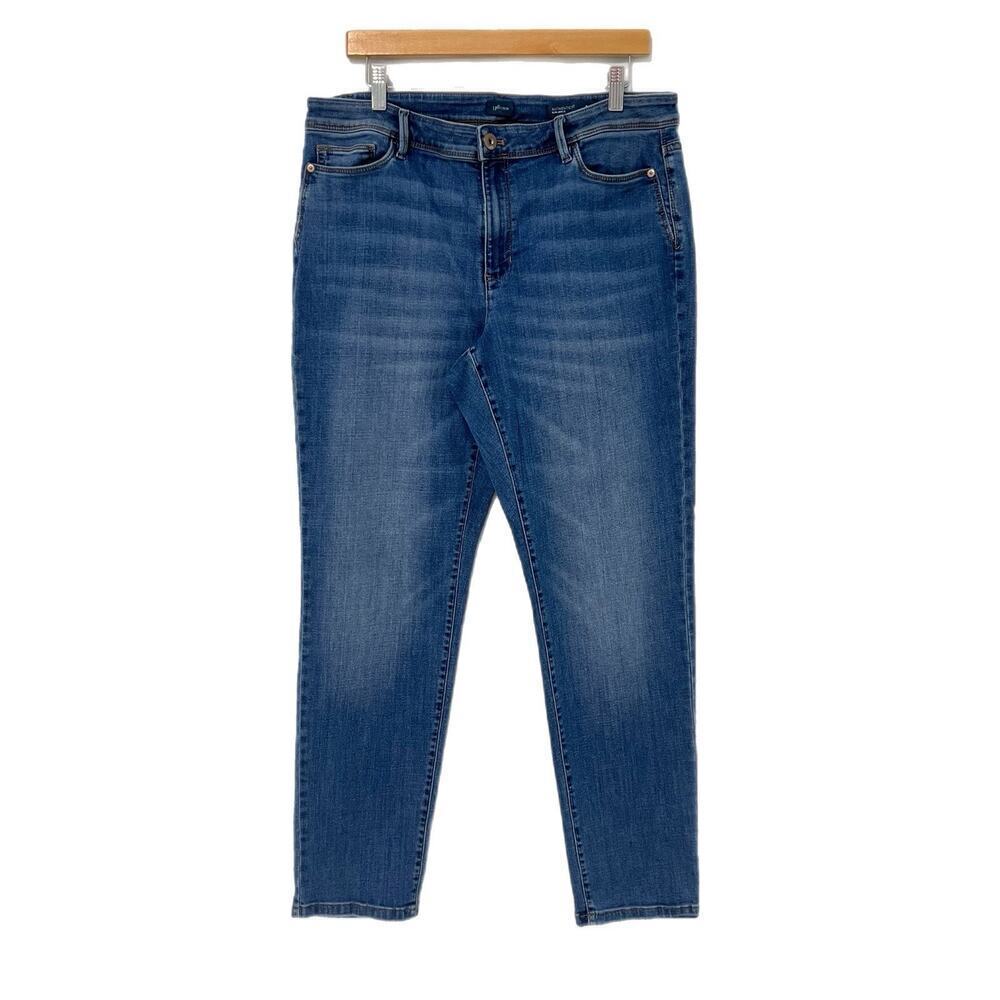 J.Jill Jeans Authentic Fit Slim Ankle Mid Rise Medium Wash Women’s Size 14 Tall